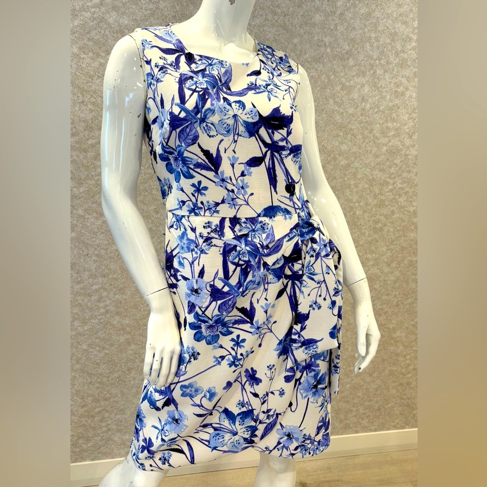 Shelby & Palmer Blue and White Sleeveless Sundress for Weddings